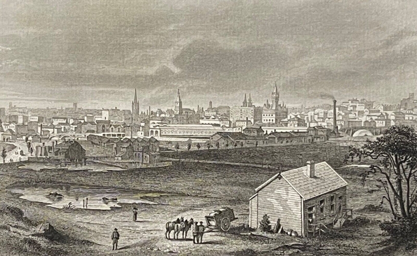 melbourne_australie_gravure_de_taylor_dapres_philippoteaux_vers_1849