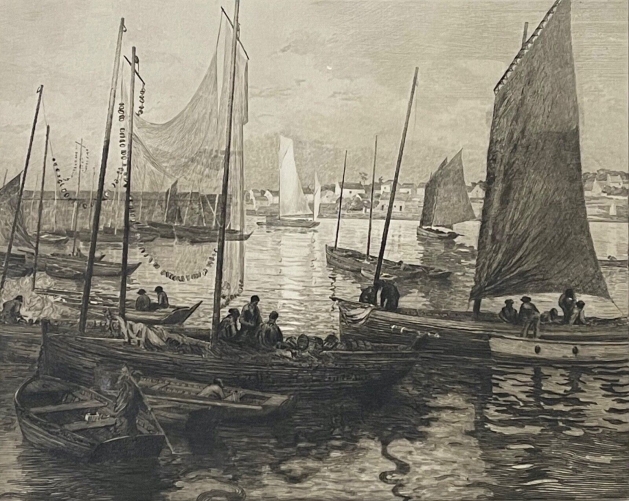 georges_maulemouck_pointe_seche_c_1900_marine_pecheurs_pecheur_65x49,5_cm