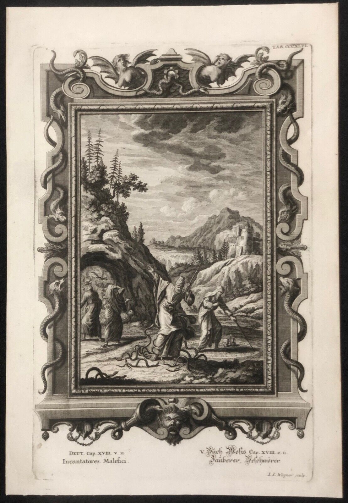 phillip_medhurst_bible_la_divination_1730_thora_deuteronome_cap_18_serpent