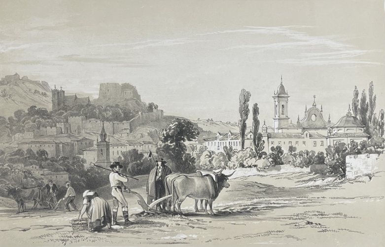 portugal_torres_vedras_et_le_fort_saint-vincent_lithographie_vers_1840
