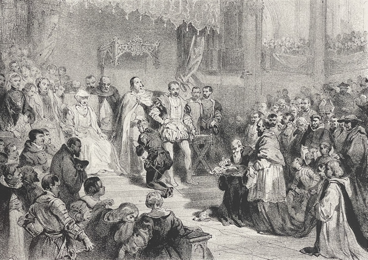 abdication_de_charles_quint_charles_de_habsbourg_1500-1558_gravure_1841