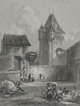 nevers_porte_du_croux_nievre_gravure_de_rouargue_1838_france
