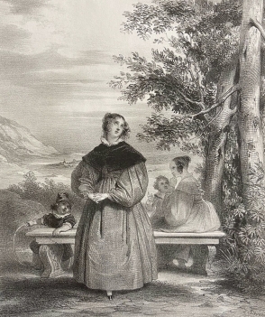 les_regrets_dapres_deveria_gravure_originale_1835_france