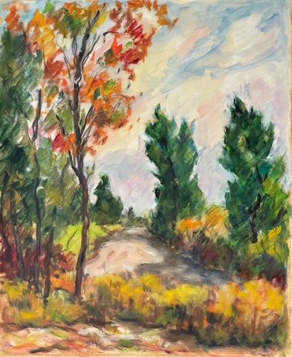 vue_de_provence_en_automne_gouache_vers_1960_anonyme_france