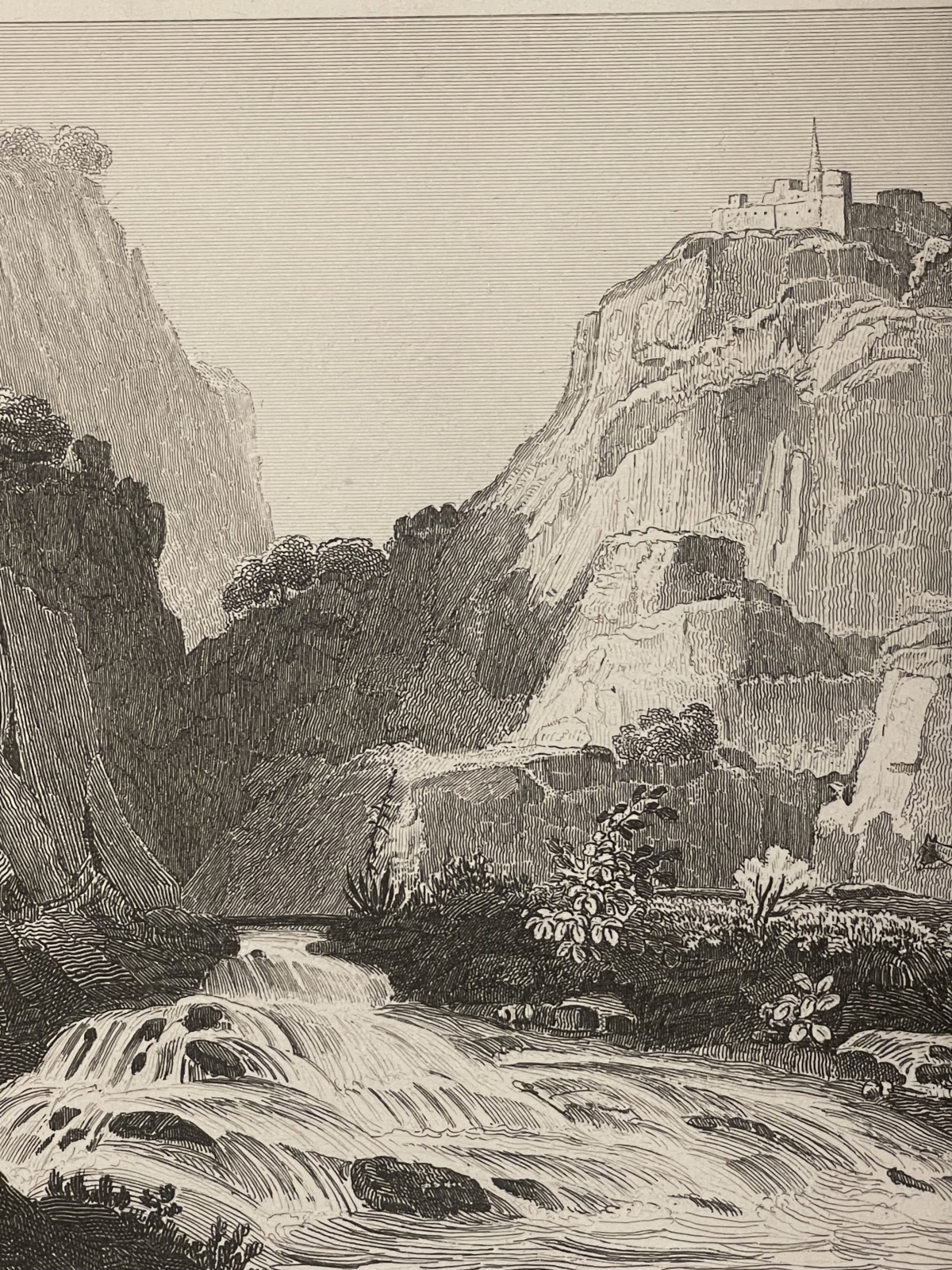 chute_de_gatavello_torrente_ghetterello_squillace_calabre_girard_1832_italie