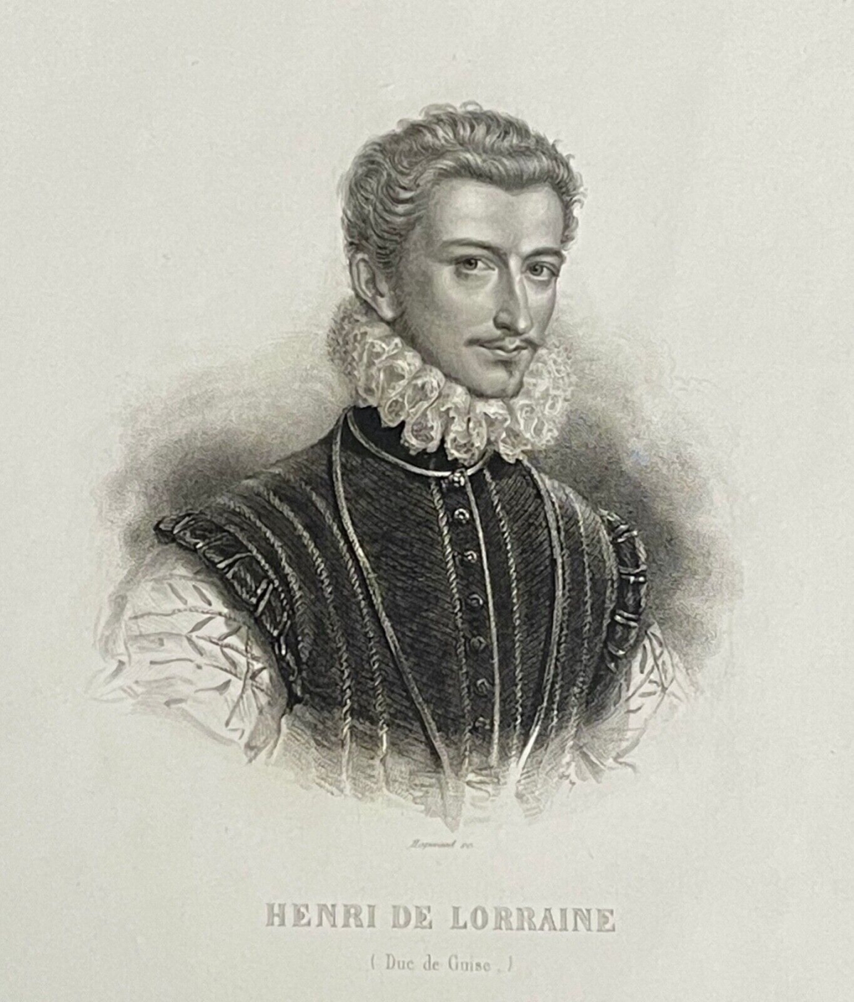 henri_ier_de_guise_1550-1588_maison_de_lorraine_gravure_originale_1839_france