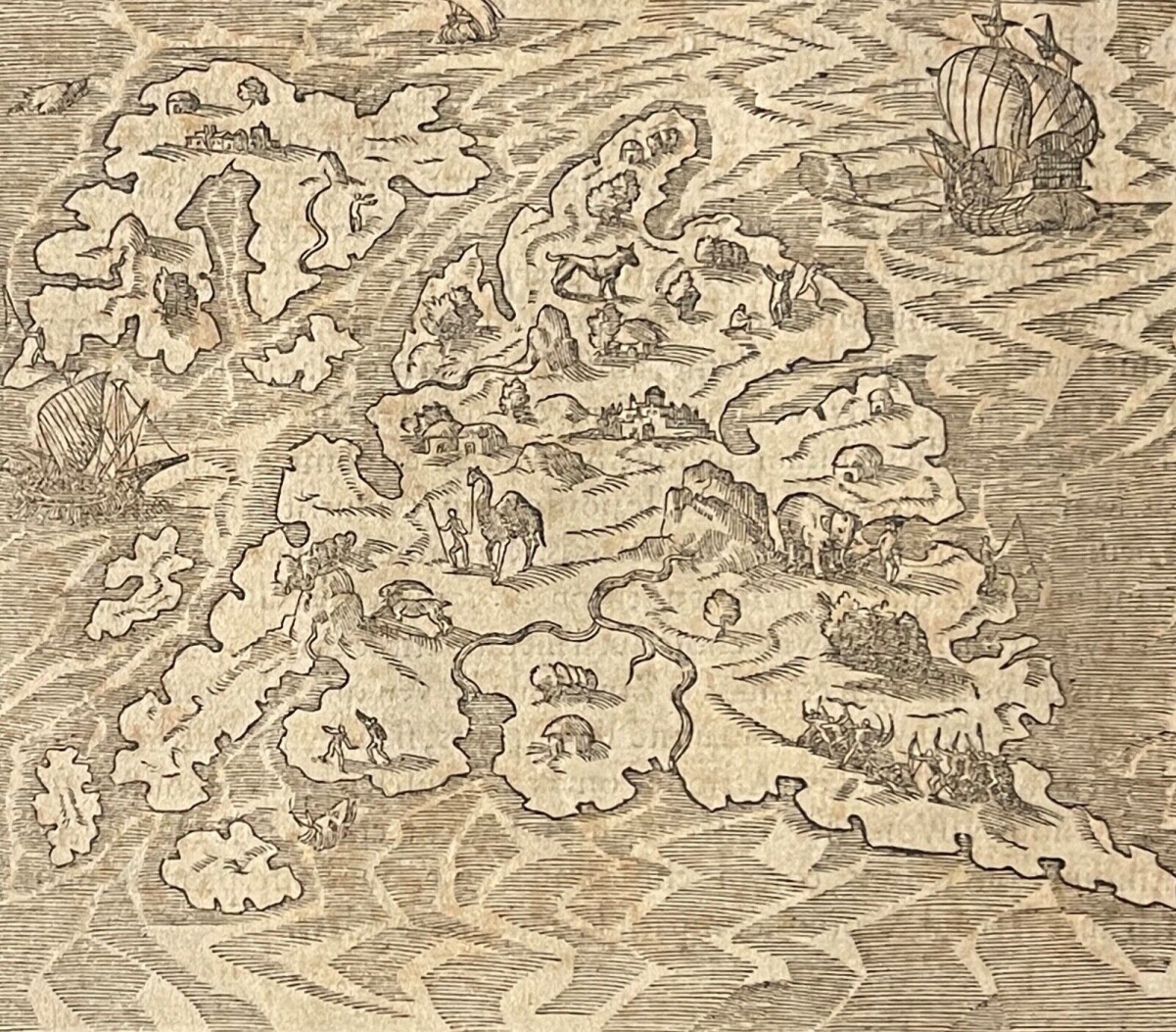 hispaniola_haiti_dominican_republic_map_1575_andre_thevet_woodcut_caribbean