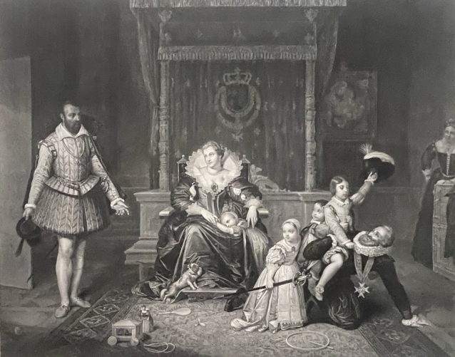 ingres_1780-1867_henri_iv_et_marie_de_medicis_enfants_graveur_richomme_c_1820