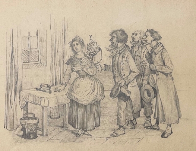 repasseuse_courtisee_dessin_original_angleterre_vers_1850_qualite_pressing