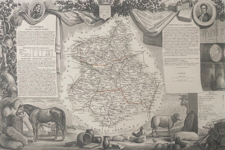 eure-et-loir_departement_carte_de_1850_france