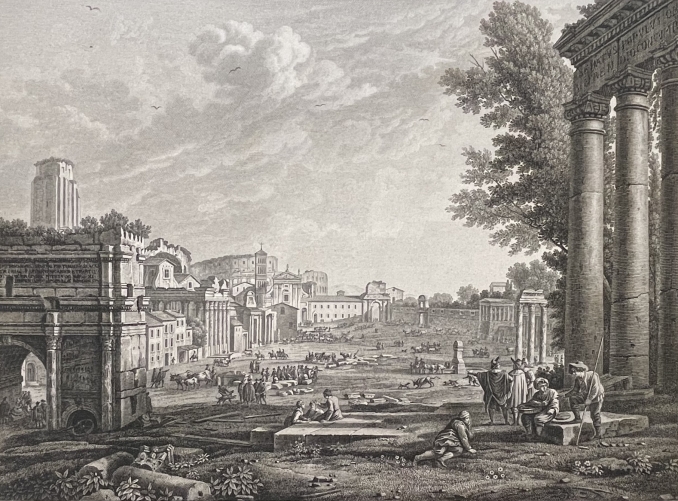 rome_campo_vaccino_italie_gravure_burin_apres_claude_le_lorrain_graveur_bovinet
