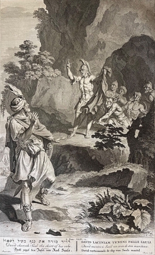 david_montre_son_manteau_a_saul_1728_par_bernard_picart_1673-1733