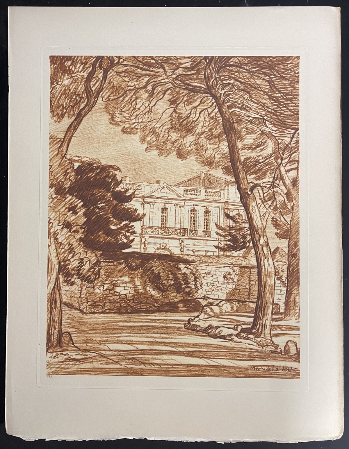 montpellier_pavillon_populaire_d_assas_gravure_vers_1942_provence_france