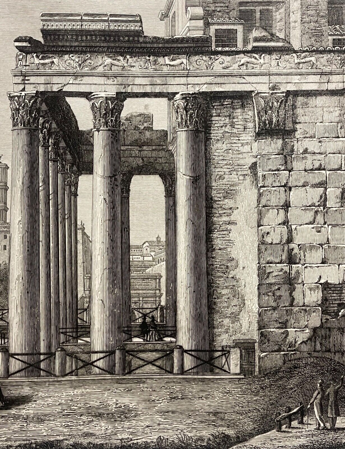 rome_temple_dantonin_et_faustine_1828_par_achille_parboni_1783-1841_italie
