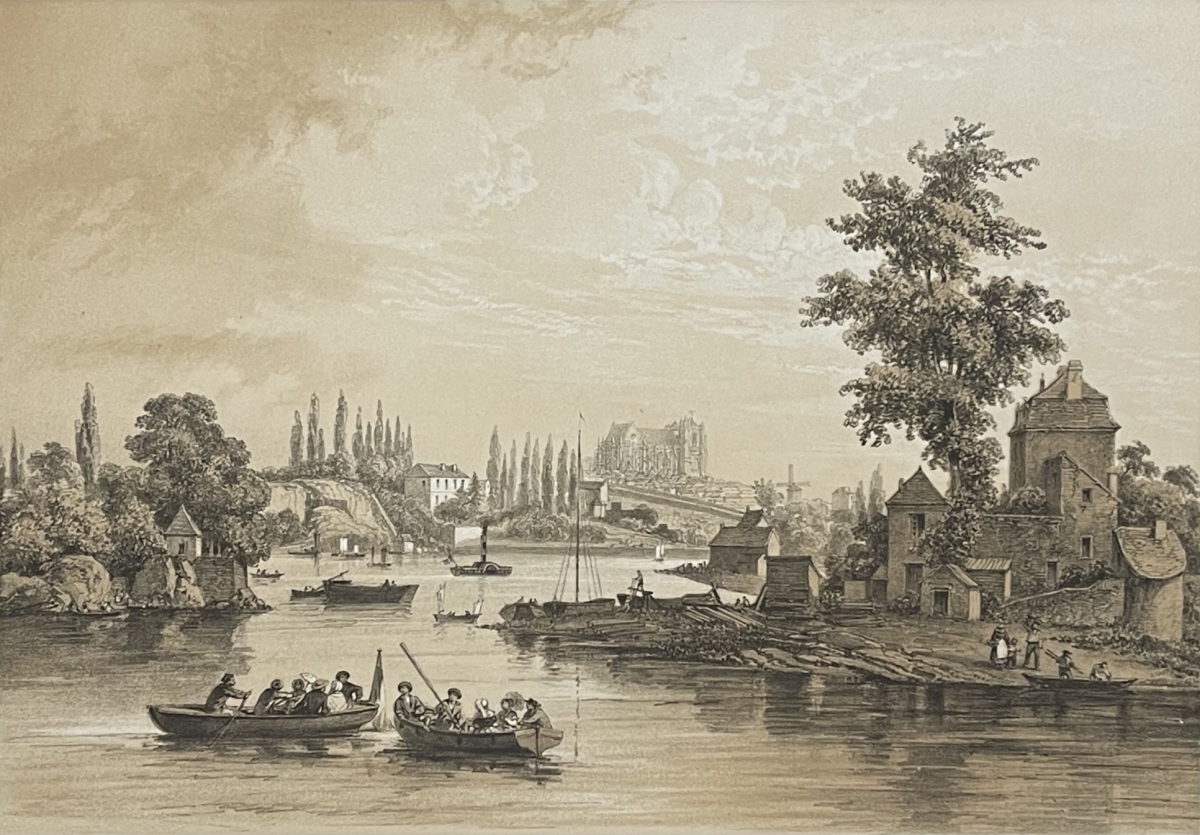 nantes_bords_de_l_erdre_a_la_patache_bretagne_lithographie_1860_felix_benoist