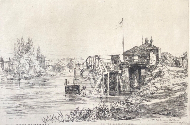 arthur_evershed_1836-1919_on_the_baks_of_the_thames_1876_pointe_seche