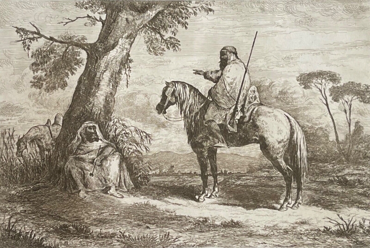 algerie_oued_el_hammam_pointe_seche_originale_anonyme_1847_orientaliste