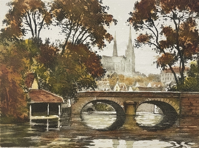 chartres_la_cathedrale_vue_du_pont_neuf_aquatinte_vers_1930_france_eure-et-loir