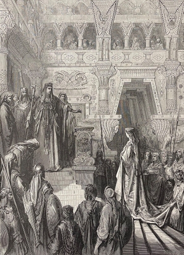 salomon_recoit_la_reine_de_saba_gravure_en_xylographie_d???apres_gustave_dore_1868