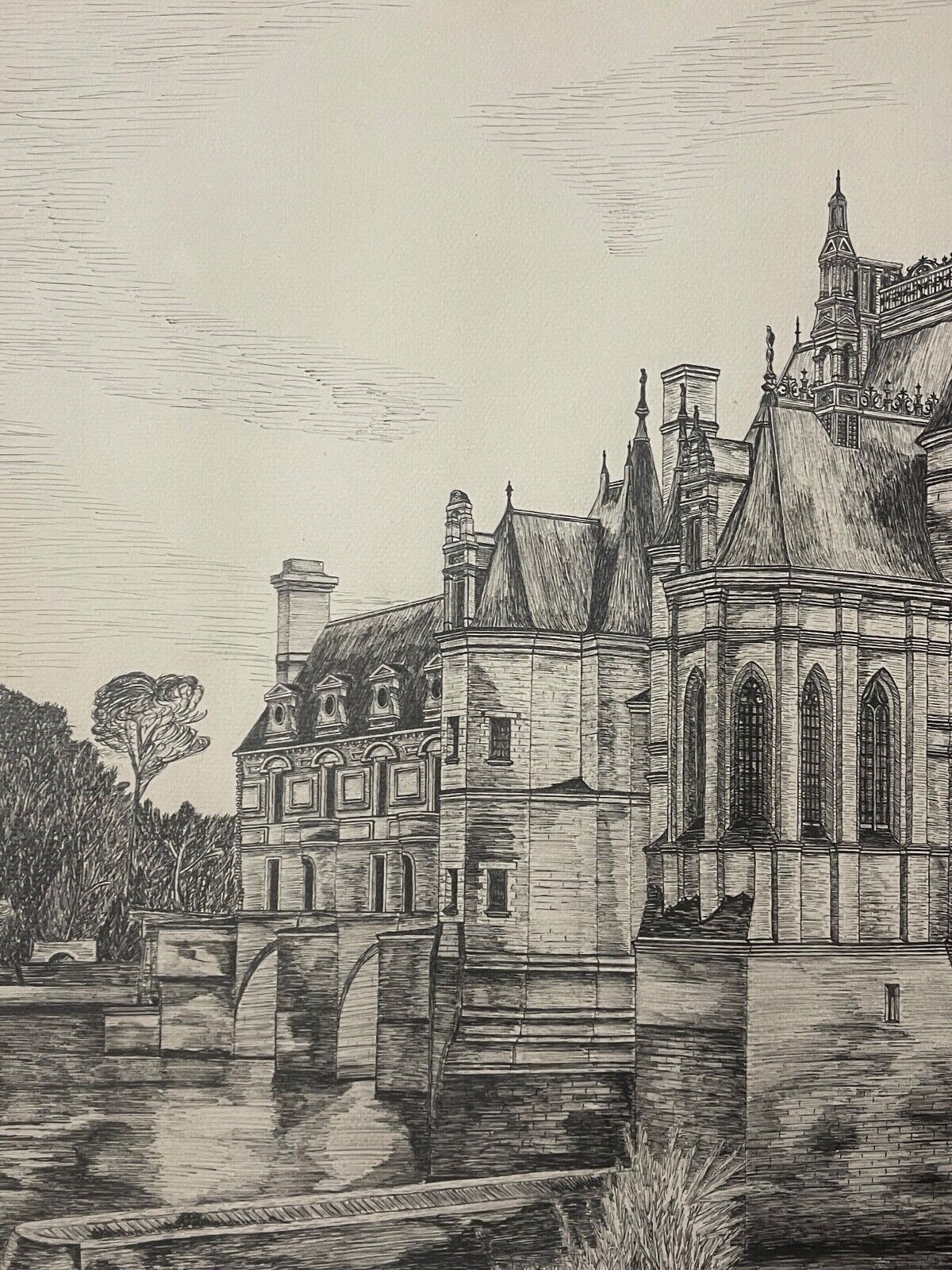 chateau_de_chenonceau_grand_dessin_plume_architecture_renaissance_debut_xxe