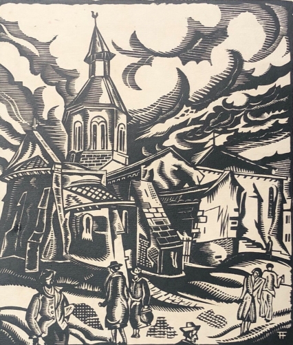 neris-les-bains_eglise_saint-georges_vers_1944_signee_ff_francois_faureau