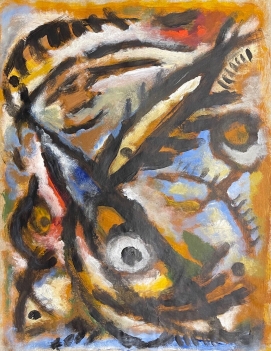 poissons_gouache_sur_papier_calque_attribuee_a_norbert_palmade_1928-_2019