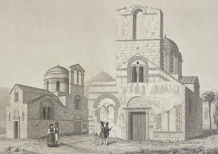 grece_eglise_byzantine_de_saint_taxiarque_a_athenes_de_1850_par_leloir