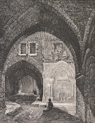 israel_rue_voutee_de_la_vieille_ville_de_jerusalem_gravure_de_aubert_1837