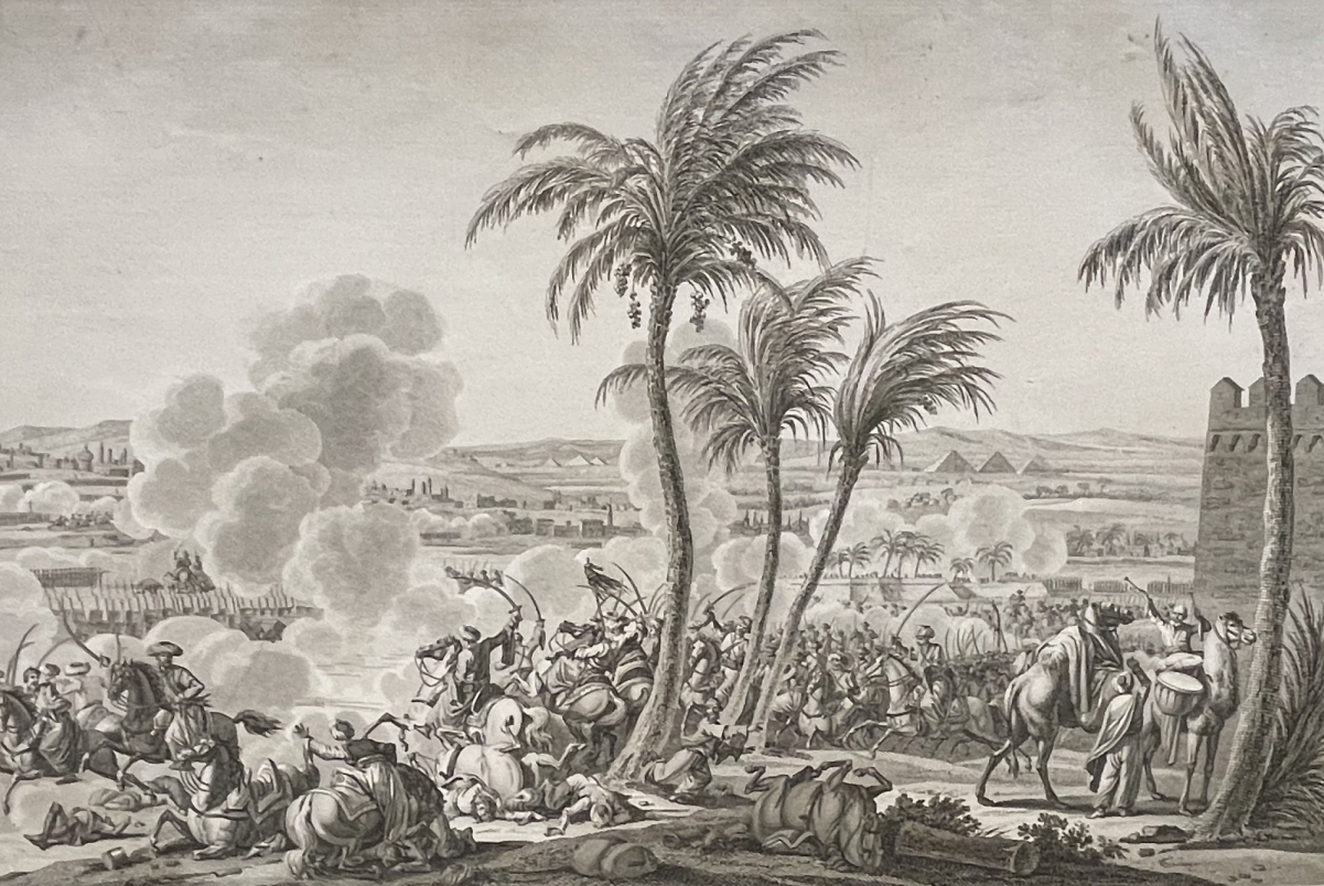 egypte_bataille_des_pyramides_1798_napoleon_bonaparte_dapres_swebach_1850