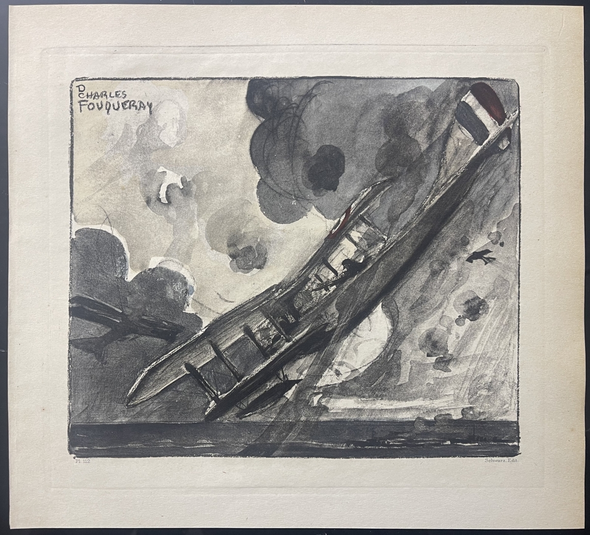 hydravion_combat_dans_le_pas-de-calais_guerre_14-18_aquatinte_1920_avion_france
