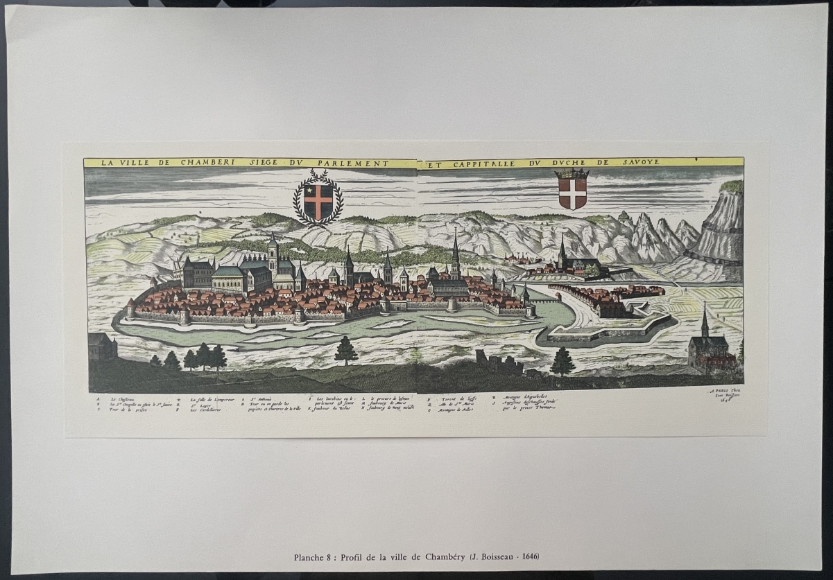 chambery_france_vue_en_1646_siecle_tirage_vers_1970_savoie