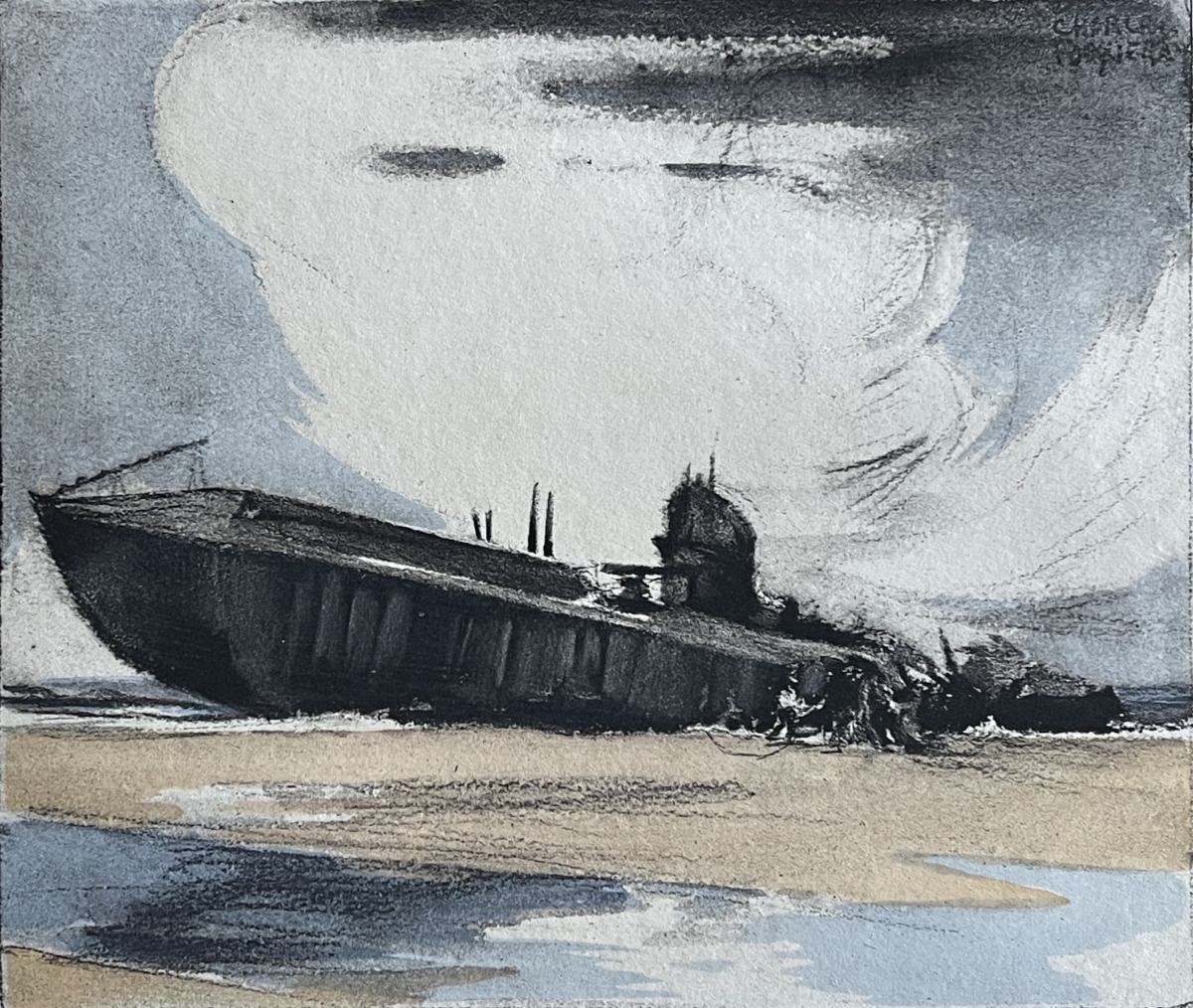 sous-marin_allemand_uc-61_echoue_en_1917_a_wissant_aquatinte_1920_guerre_1914