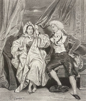une_intrigue_dapres_garnier_gravure_originale_1835_france
