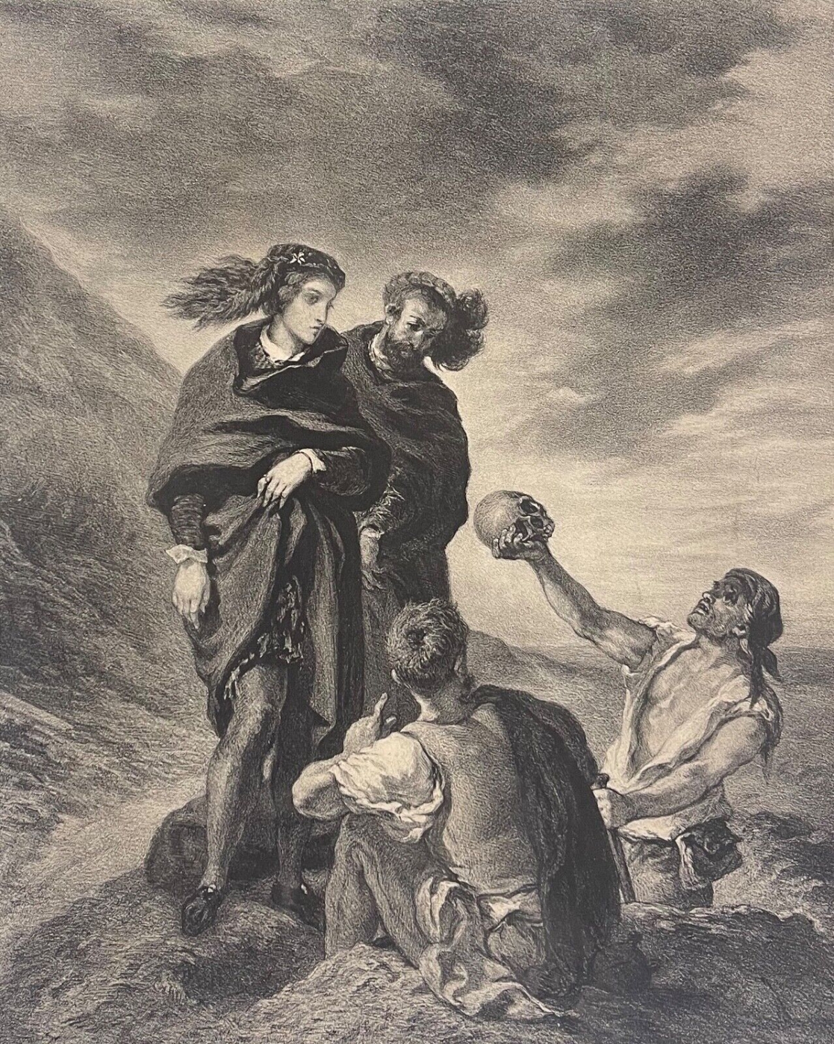 eugene_delacroix_hamlet_au_cimetiere_contemplant_le_crane_de_yorick_shakespeare
