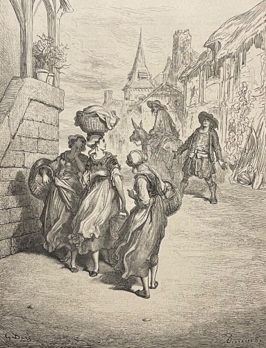 le_meunier_son_fils_et_lane_gustave_dore_xylographie_fable_de_la_fontaine_1868