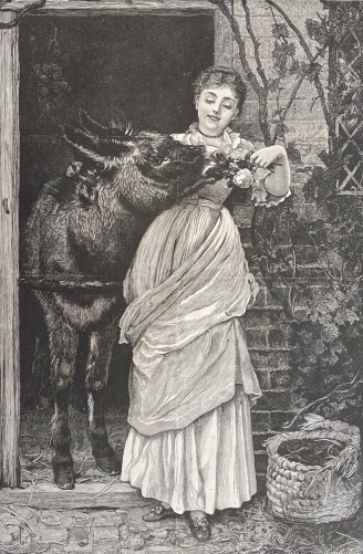 jeune_femme_et_anesse_gravure_edward_killingworth_johnson_1825-1886_ane_c_1885