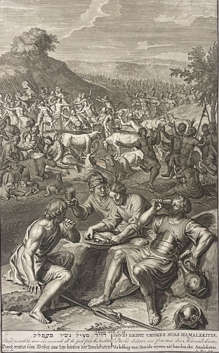 david_recupere_ses_deux_femmes_et_le_butin_des_amalecites_dapres_hoet_1728