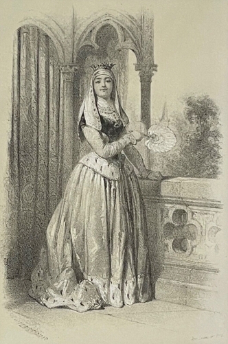 isabeau_de_baviere_1370-1435_reine_de_france_lithographie_de_1848_xixe