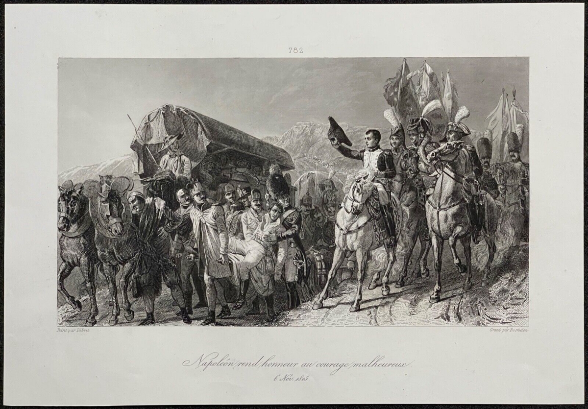napoleon_bonaparte_rend_hommage_au_courage_malheureux_france_gravure_1862