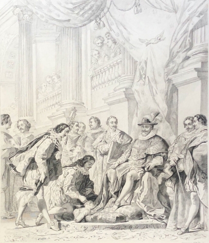henri_iv_et_les_chevaliers_du_saint-esprit_1595_roi_de_france_gravure_1840_france
