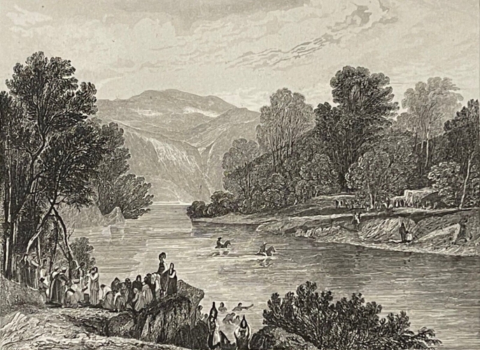 le_jourdain_israel_palestine_jordanie_gravure_de_aubert_vers_1840