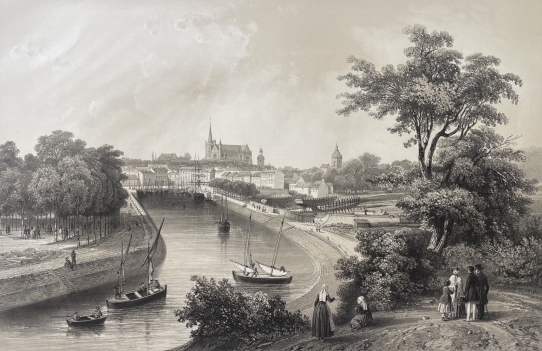 vannes_morbihan_bretagne_france_lithographie_de_1860_par_charpentier