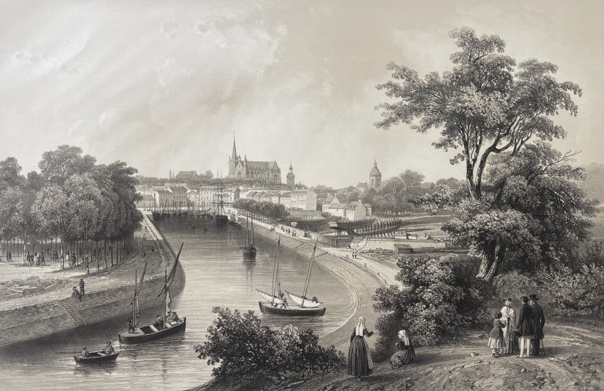 vannes_morbihan_bretagne_france_lithographie_de_1860_par_charpentier