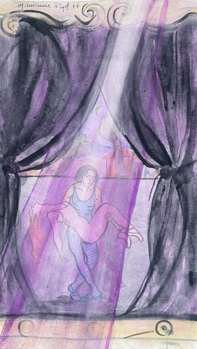 danseur_danseuse_aquarelle_signee_pujol_1977