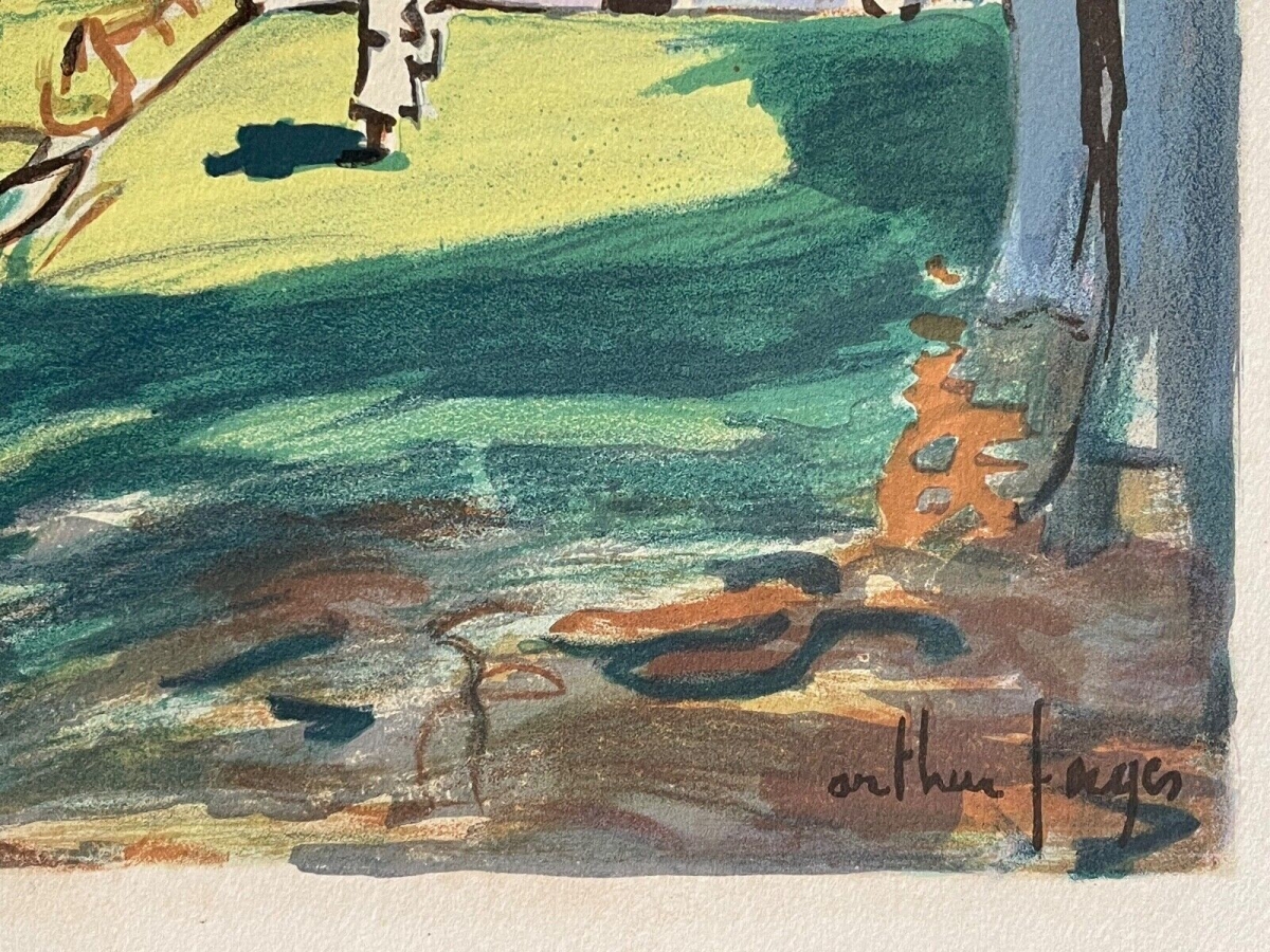 maurice_georges_poncelet_lithographie_1953_arenes_de_toulouse_matador