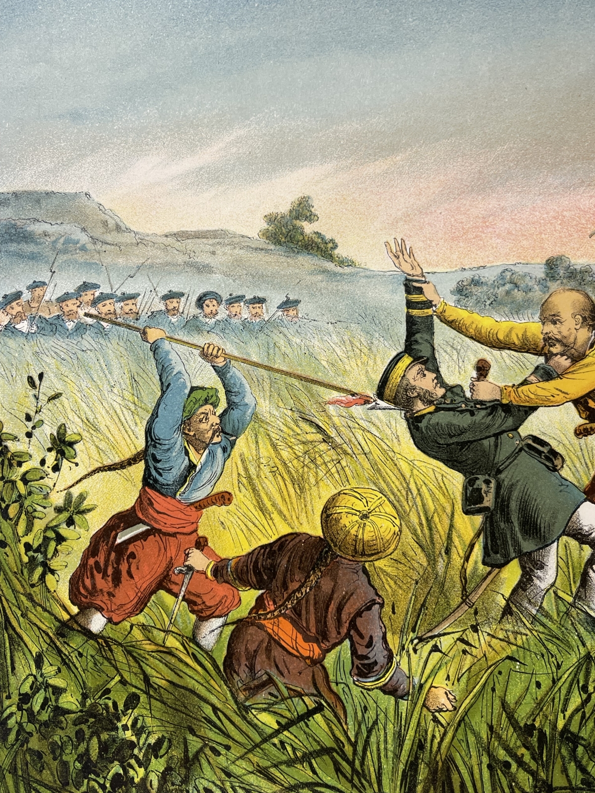 vietnam_1883_battle_of_paper_bridge_henri_riviere_antique_colour_print