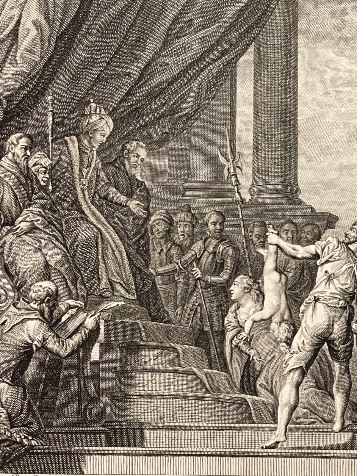 paolo_veronese_le_jugement_de_salomon_graveur_louis_croutelle_tirage_1786