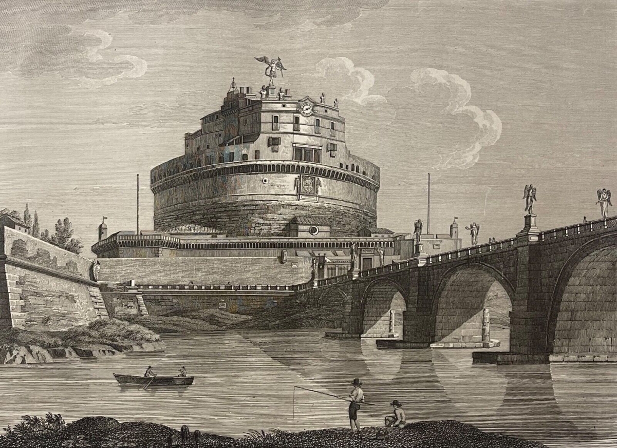 rome_chateau_saint_-_ange_1828_par_achille_parboni_1783-1841_italie