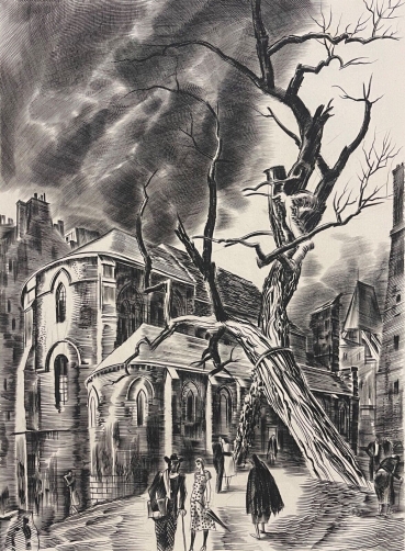 paris_par_albert_decaris_1949_gravure_au_burin_france