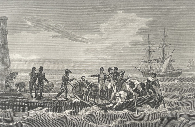 napoleon_bonaparte_se_livre_aux_anglais_et_passe_sur_le_bellerophon_1815_c_1830